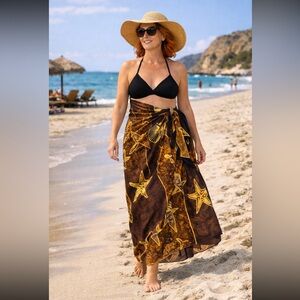 Sea motifs Cover up/sarong/pareo.